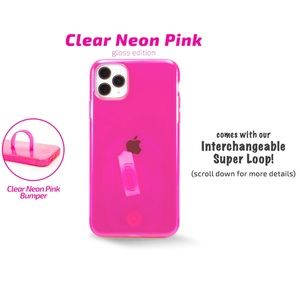 Loopy Clear - iPhone 11 Pro Max Neon Pink Gloss Edition